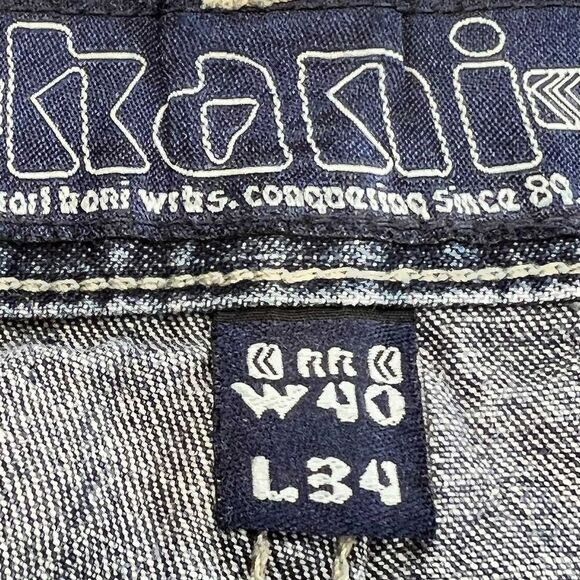 Kani Blue Baggy Carpenter Jeans 40x34 Men's Casual Denim - Picture 6 of 8
